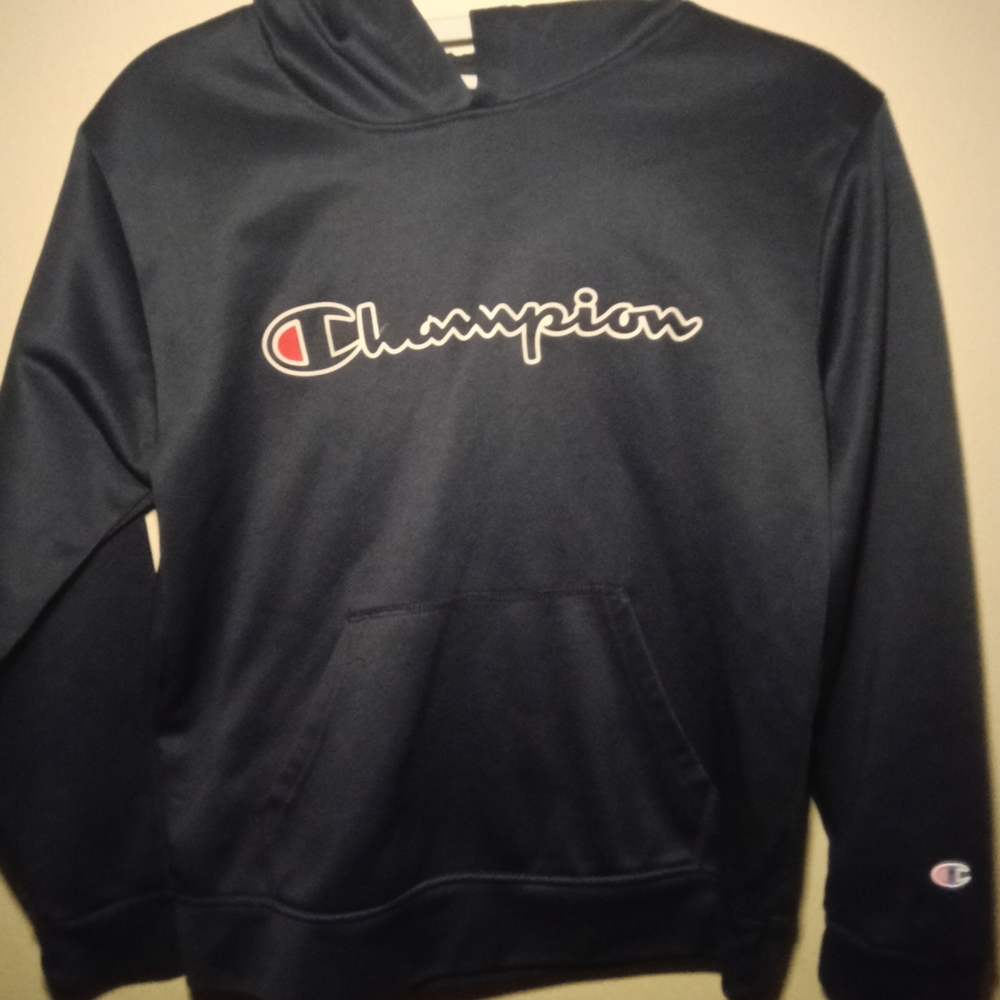 Champion Men's Navy Hoodie